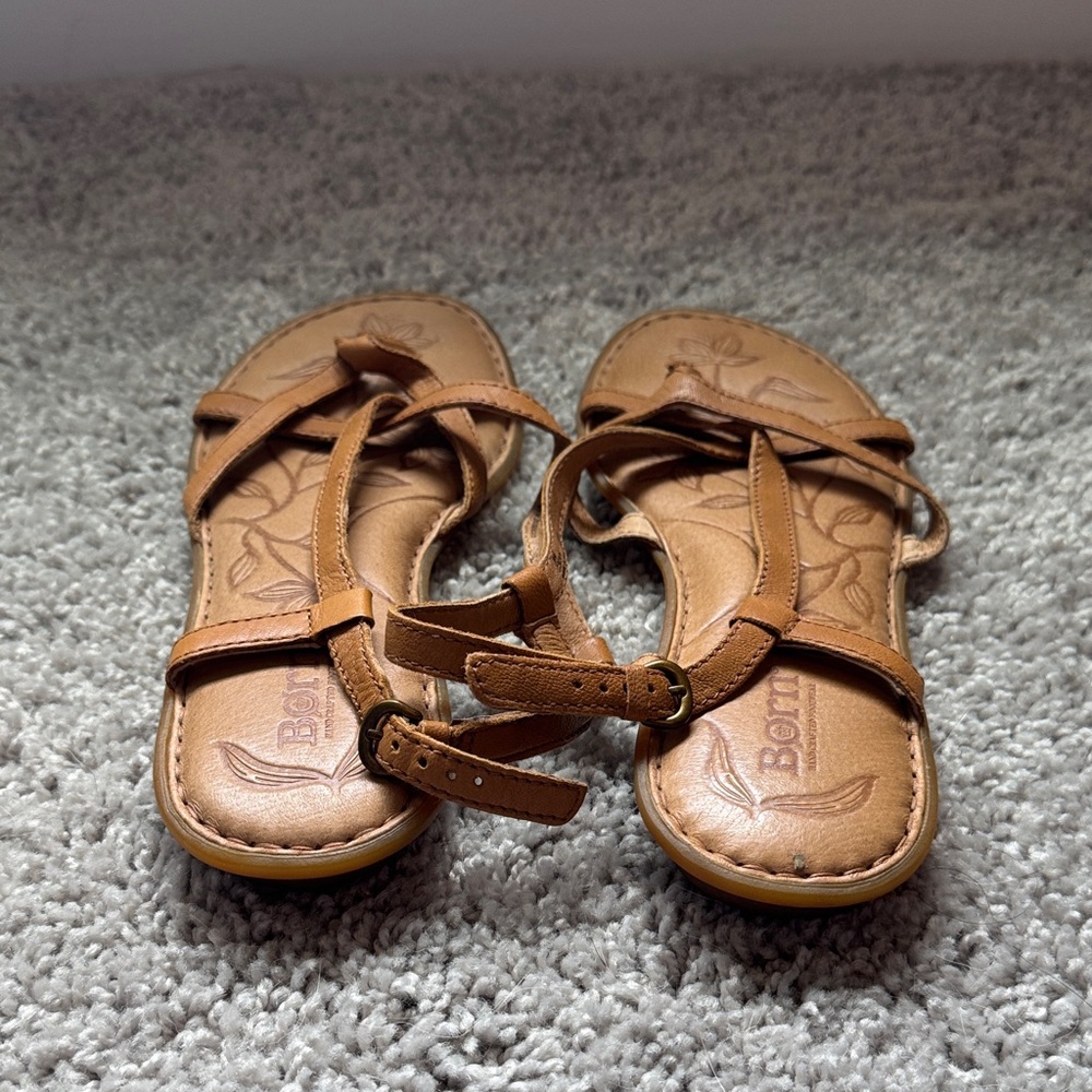 Born Women's Brown Strappy Sandals - Picture 5 of 5